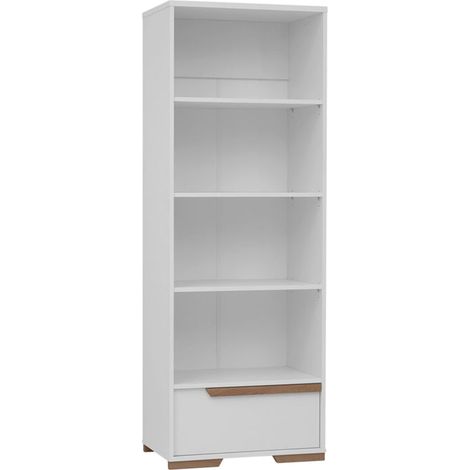 Bibliothèque Pinio Snap Blanc et bois (1/4)
