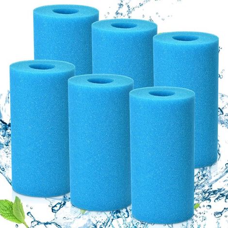 6 filtri in spugna riutilizzabili per piscine, acquari e spa (1/5)