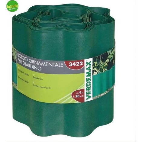 Bordo ornamentale Verdemax 9 metri H20 cm antracite
