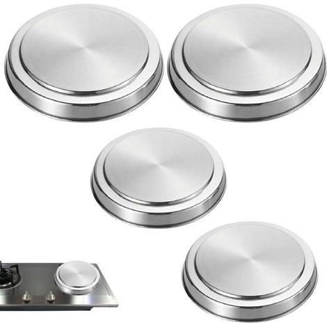 4 PièCes SéRies Couvercles de Plaque de Cuisson en Acier Inoxydable Plaque de Cuisson de Protection de CuisinièRe SupéRi Étiquette (1/4)