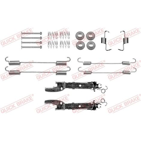 Kit d'accessoires, mâchoire de frein QUICK BRAKE 105-0059S DACIA