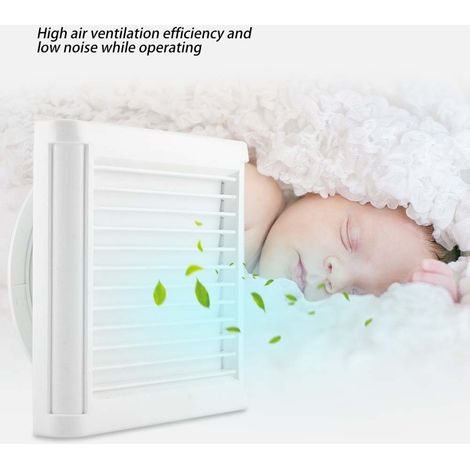 15W Extracteur d'air mural silencieux pour salle de bain cuisine garage maison aération ventilation (1/5)