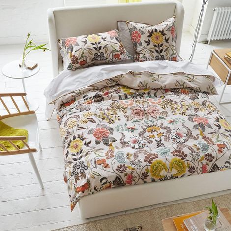 Housse de Couette, Brocart Sepia, 260 x 240 cm, Beige Moyen (1/4)