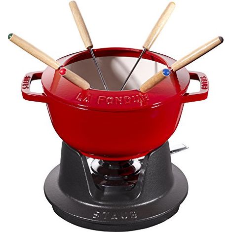 Set Fonduta Gourmet 18 cm Rosso in Ghisa (1/4)