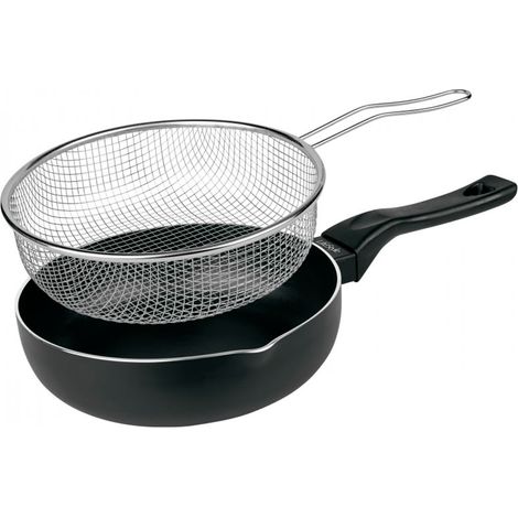 LIFESTYLE sarten freidora cestillo luxe 20 cm 3433 , Sartén freidora cestillo Luxe 20 cmIncluye cestilloAntiadherente de gran calidadApto para todo tipo de cocinasL
