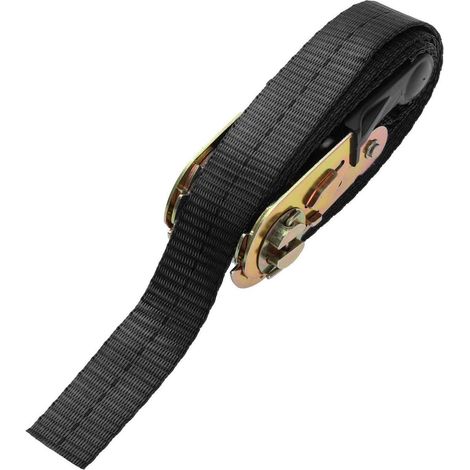 Ratschen-Zurrgurt 3m Schwarz 800kg Stahl & Nylon für Motorrad, LKW, Anhänger