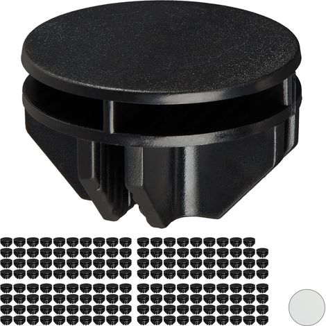 Set de 160 Conectores de Estanterías Modulares, Piezas de Unión para Armarios, Plástico, 2,4 x 3,7 cm, Negro