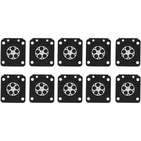 10 pièces de carburateur diaphragme Joint Reconstruction Kit de réparation tronçonneuse carburateur Membrane Joint Ensemble adapté pour ZAMA180、ZAMA C1U、STIHL MS210 230 250