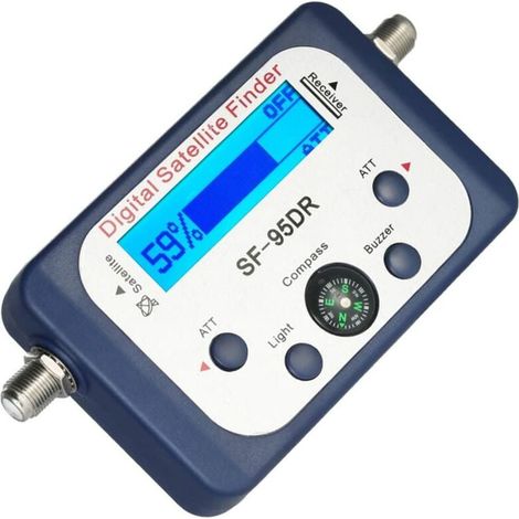 Buscador de satélite digital YMYNY, SF-95DRMINI, medidor de señal de satélite digital con pantalla LCD, buscador de satélite digital con brújula (1/4)