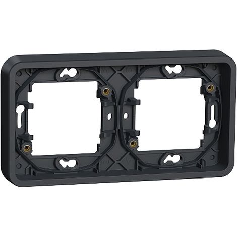 Marco De Empotrar 2 Elemento IP55 Mureva Styl Gris MUR34101 (1/4)