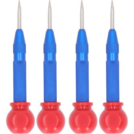 Poinçon automatique 5 pouces bleu, lot de poinçons à centre pour métal, bois, fenêtre et verre (1/5)