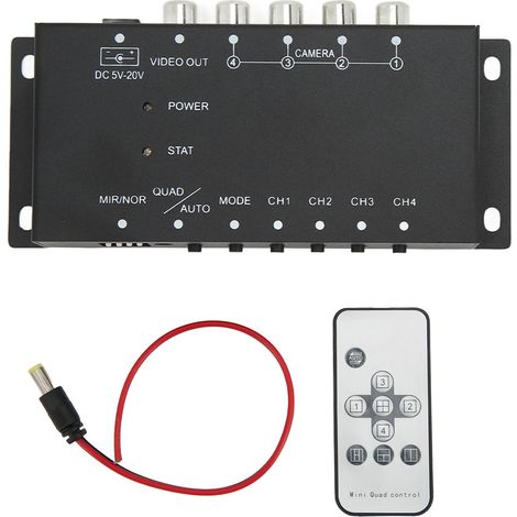 Mini splitter video digitale mobile a 4 canali 720P per autobus, autocisterne, barche e yacht. (1/5)
