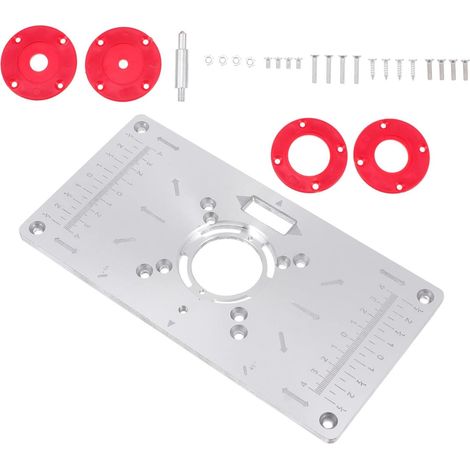 Plaque pour Machine à Graver et Découpe Insert pour Table de Défonceuse de Plaque pour Menuisier (1/5)