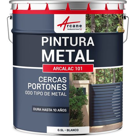 Pintura Antióxido para Metal Exterior ARCALAC 101 - Protección Duradera para Hierro y Acero, Aplicación Directa sobre Óxido (1/5)