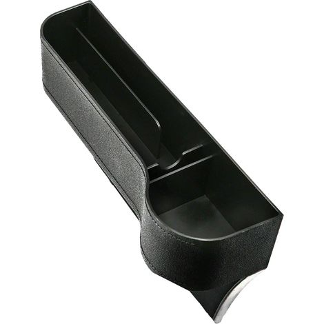 Organisateur d'espace entre le siège conducteur et le siège auto avec poche pour bouteille, boîte de rangement pour boissons, téléphone, clés et autres accessoires. (1/5)