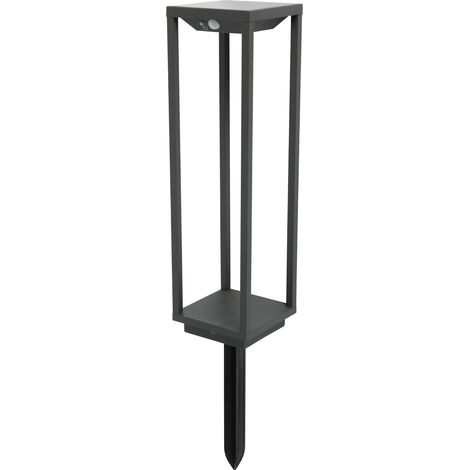 SAURA Baliza solar gris oscuro