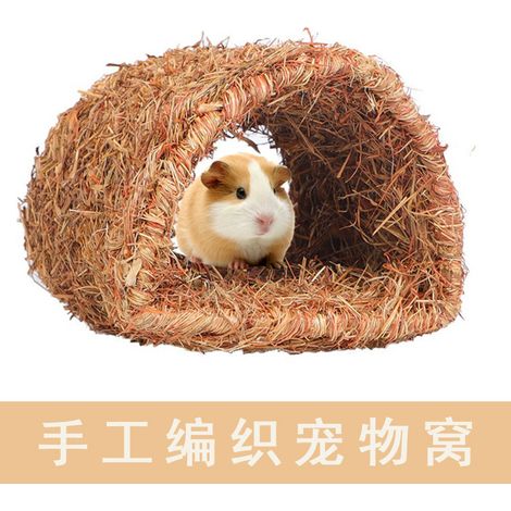 Handmade woven pet beds for rabbits, chinchillas, guinea pigs, and other pet supplies available for dropshipping. (1/5)