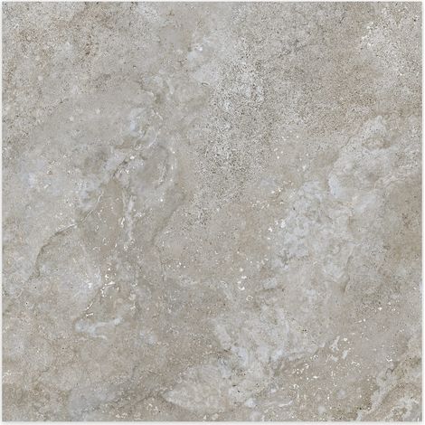 Carrelage effet Travertin Gris Marron 90x90x0,9 cm In&Out Castorel - Sol et mur intérieur et Sol extérieur (vendu par carton de 1,62 m²) - RO'MA CARRELAGE (1/2)