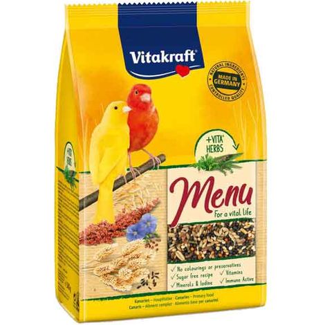 MANGIME PER CANARINI 'MENU' VITAKRAFT 1 Kg Q.TA 5