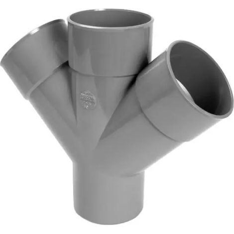 Braga doppia 45° incollaggio maschio femmina in pvc ø 100 NICOLL