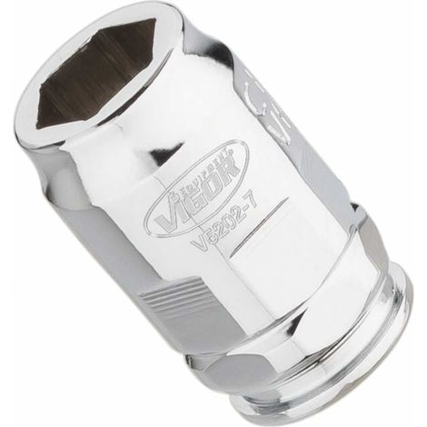 VIGOR Steckschlüssel-Einsatz superflach V5202-7 Vierkant hohl 6,3 mm (1/4 Zoll) Außen-Sechskant Profil 7 (1/5)