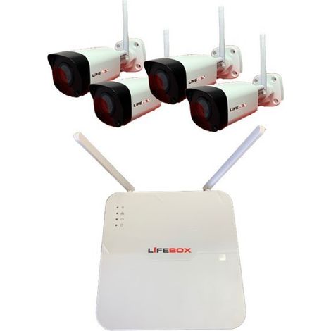 Kit vidéo surveillance wifi 4 caméras, disque dur 2t (1/3)