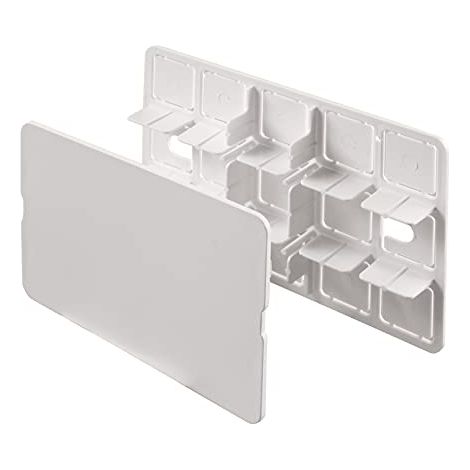 Poly Pool PP0289.1 Couvercle pour boite rectangulaire Porte-Plaque Murale a Utiliser pour Code PP0288, Blanc (1/5)