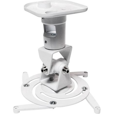 LogiLink BP0003 Supporto a soffitto per proiettore Inclinabile, Ruotabile Distanza dal soffitto/terra (max.): 22 cm Bia (1/5)