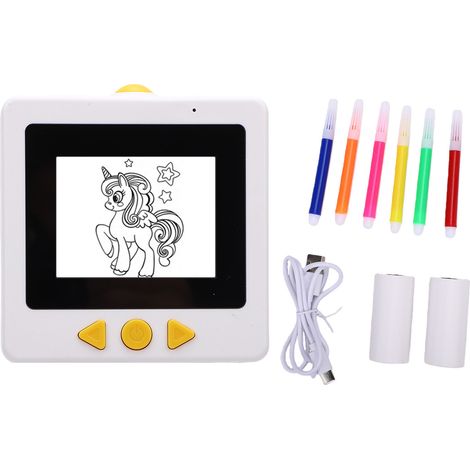 Weißer, intelligenter Sprachetikettendrucker, Mini-Thermoetikettendrucker ohne Tinte, tragbar für Büro und Studium. Selbstklebende Etikettenbox, Mini, tintenlos, tragbar, für Büro und Studium. (1/5)