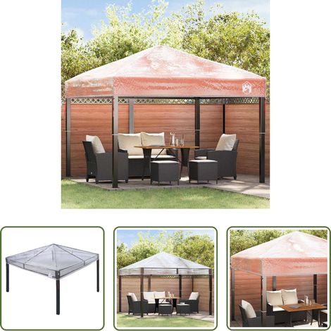 Housse transparente - Remplacement de housse de gazebo Transparent 300 x 300 x 26 cm (1/5)