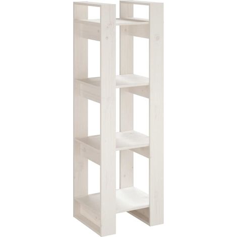 Maison Exclusive - Bücherregal/Raumteiler Weiß 41x35x125 cm Massi (1/5)