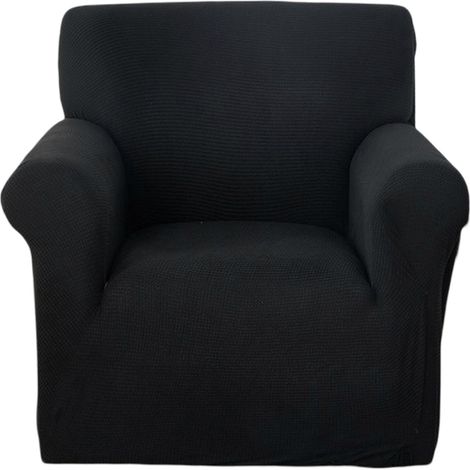 Funda para silla de 1 pieza, elástica, resistente a las manchas, de poliéster y elastano, para sala de estar. (1/5)