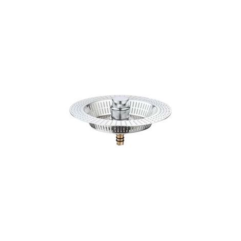 Tappo per lavello da cucina con filtro anti-intasamento in acciaio inox 304, kit per lavello a scomparsa, accessorio universale per lavelli standard EU da 3-1/2" - Crezuo