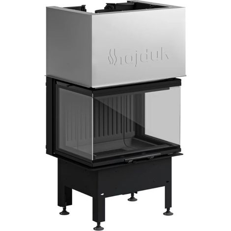 Estufa de leña Smart 3XTh negro 64 cm