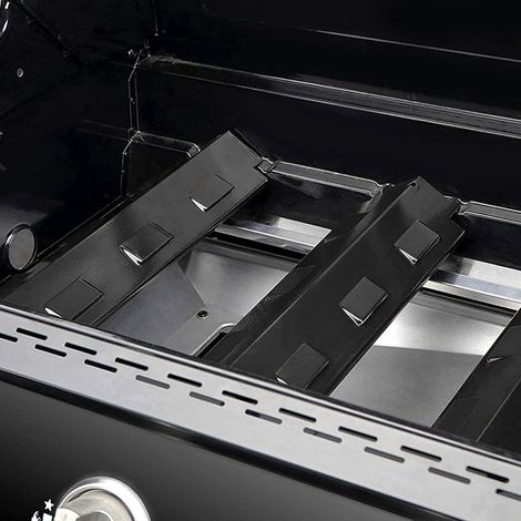 Plaque Chauffante pour Barbecue à Gaz en Acier Inoxydable, 4 Pièces, Tente Chauffante pour Barbecue Charbroil, Pièces de Rechange, Couvercle, Dompteur de Flamme pour