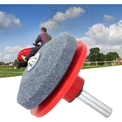 Affûteuse de lames de tondeuse à gazon pour jardin, outil de meulage pour perceuse électrique (rouge) (1/3)