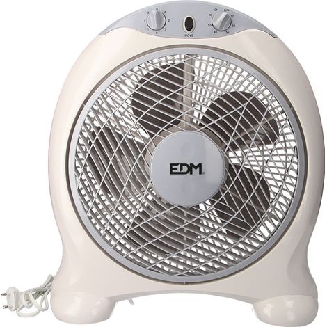 Ventilatore box fan Colore bianco Grigio potenza 45w pale ø30,5cm 38,5x13x46cm EDM (1/3)