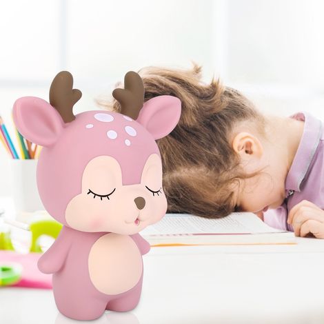 Tirelire originale mignonne en forme de cerf dessin animé boîte à monnaie décoration intérieure objet décoratif cadeau (1/5)