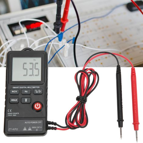 Vollautomatisches Digitalmultimeter, Multimeter für Heimwerker-Elektriker, Vollbereichsmessbereich, Verbrühungsschutz, kompakte Größe ZT-KP2 (1/5)