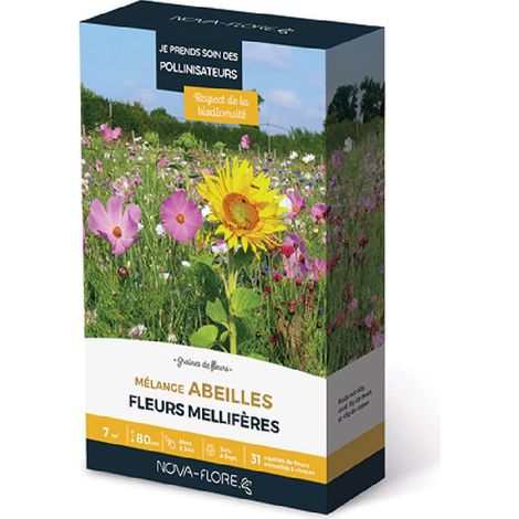 Mélanges abeilles fleurs mellifères 7 m2