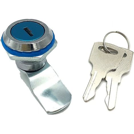 Serrure de boîte aux lettres, serrure de remplacement durable à came de sécurité pour porte et armoire, serrure de boîte aux lettres et serrure de classeur avec clé pour porte et boîte aux lettres (1/4)