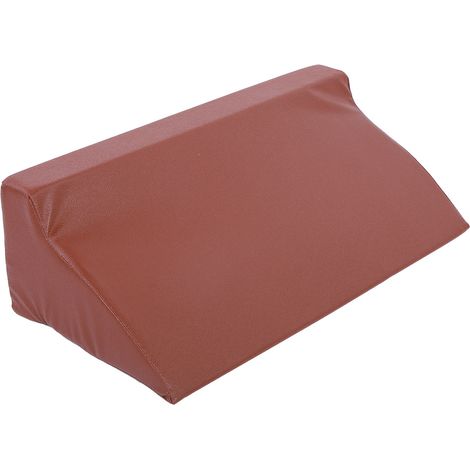 Coussin lombaire en cuir PU avec mousse pour surélévation des jambes et soutien dorsal, wedge ergonomique (1/5)