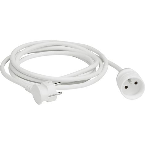 Legrand – Rallonge 2P+T 3m – Protection contre les surcharges – Tension 250V – Pour usage intensif (1/10)