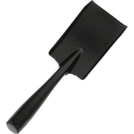 Pelle à cendres de cheminée, pelle à cendres de cheminée, pelle de jardin, pelle agricole de plage, outil (14,50 x 13,50 x 8,00 cm, noir) (1/2)