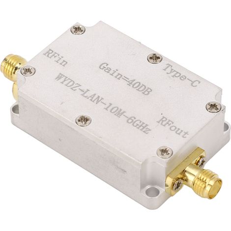 Amplificateur à faible bruit, gain de 40 dB, transmission précise de 10 MHz à 6 GHz, préamplificateur de puissance RF pour radio FM (1/5)