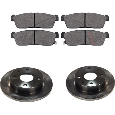 KIT FRENI ANTERIORI compatibile con DAIHATSU TREVIS - DISCHI + PASTIGLIE OEM: FDB1532, FDB1988 / 17075 , 17076 /SOSTITUZIONE DIRETTA/BASSA POLVERE/SILENZIOSO