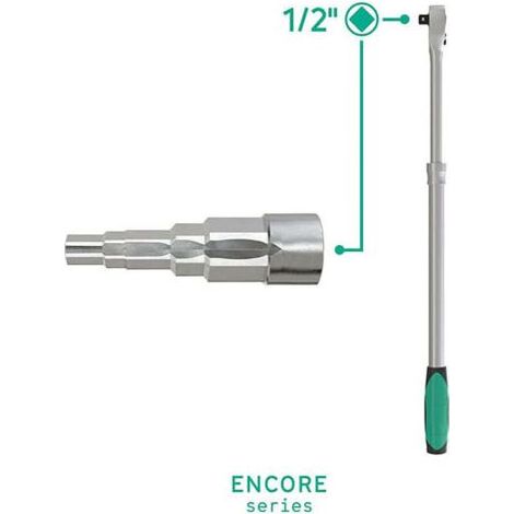 Clé de montage étagée univers - Avec douille carrée 1/2' - 5 tailles pour sanitaires et radiateurs (1/4)