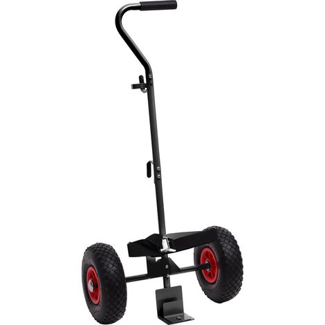Chariot de transport pour bouteilles de gaz Pneus à air Diable Chariot de transport Chariot à main Rouleau de transport Charge utile de 30 kg 1500005022 (1/5)