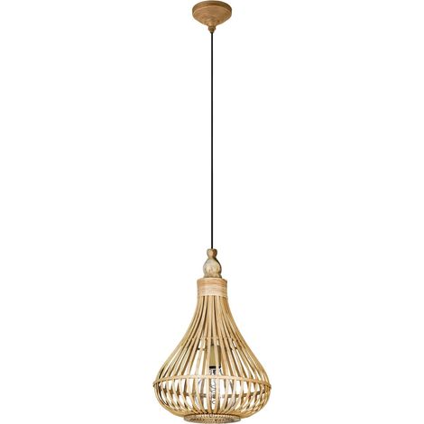 Suspension luminaire Amsfield, lustre suspendu vintage, nature (1/5)