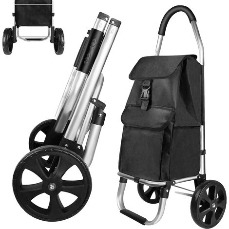 Chariot de courses pliant, sac étanche détachable, grande capacité, Chariot de courses pliant (1/5)